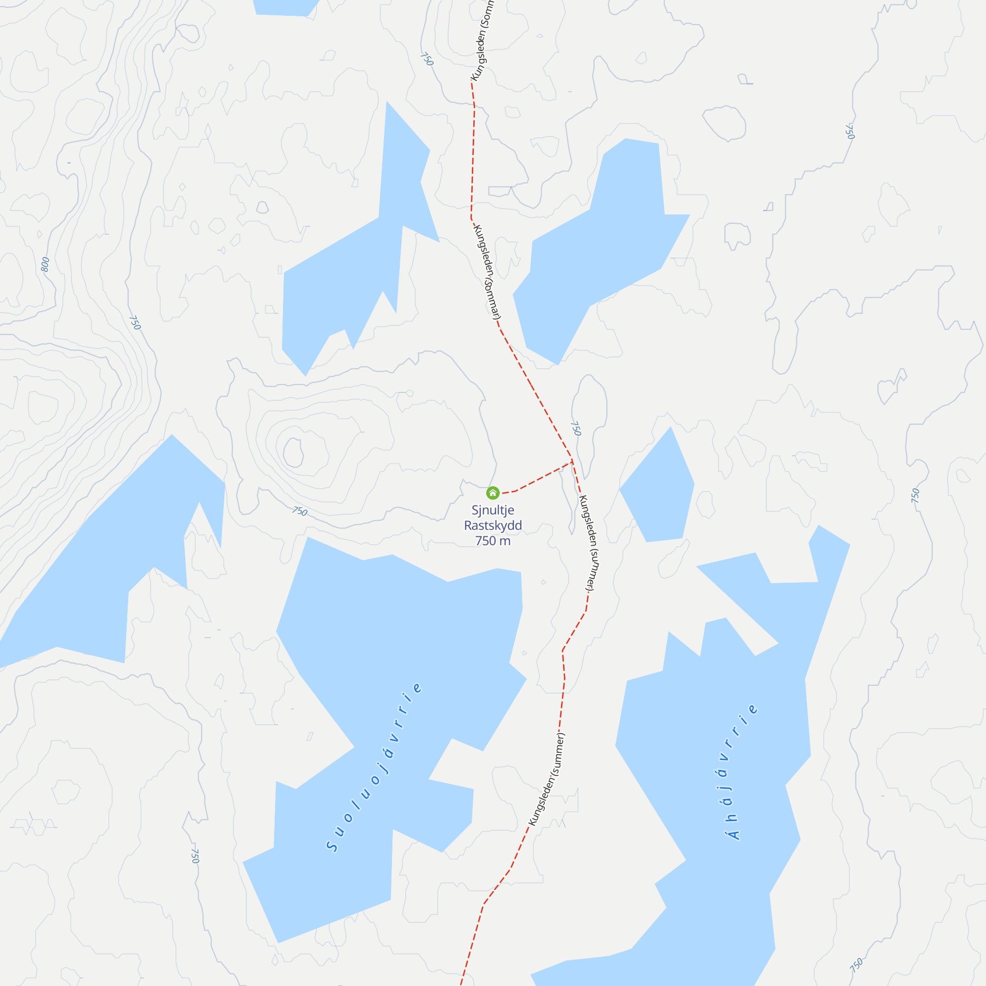 Sjnultje Rastskydd map