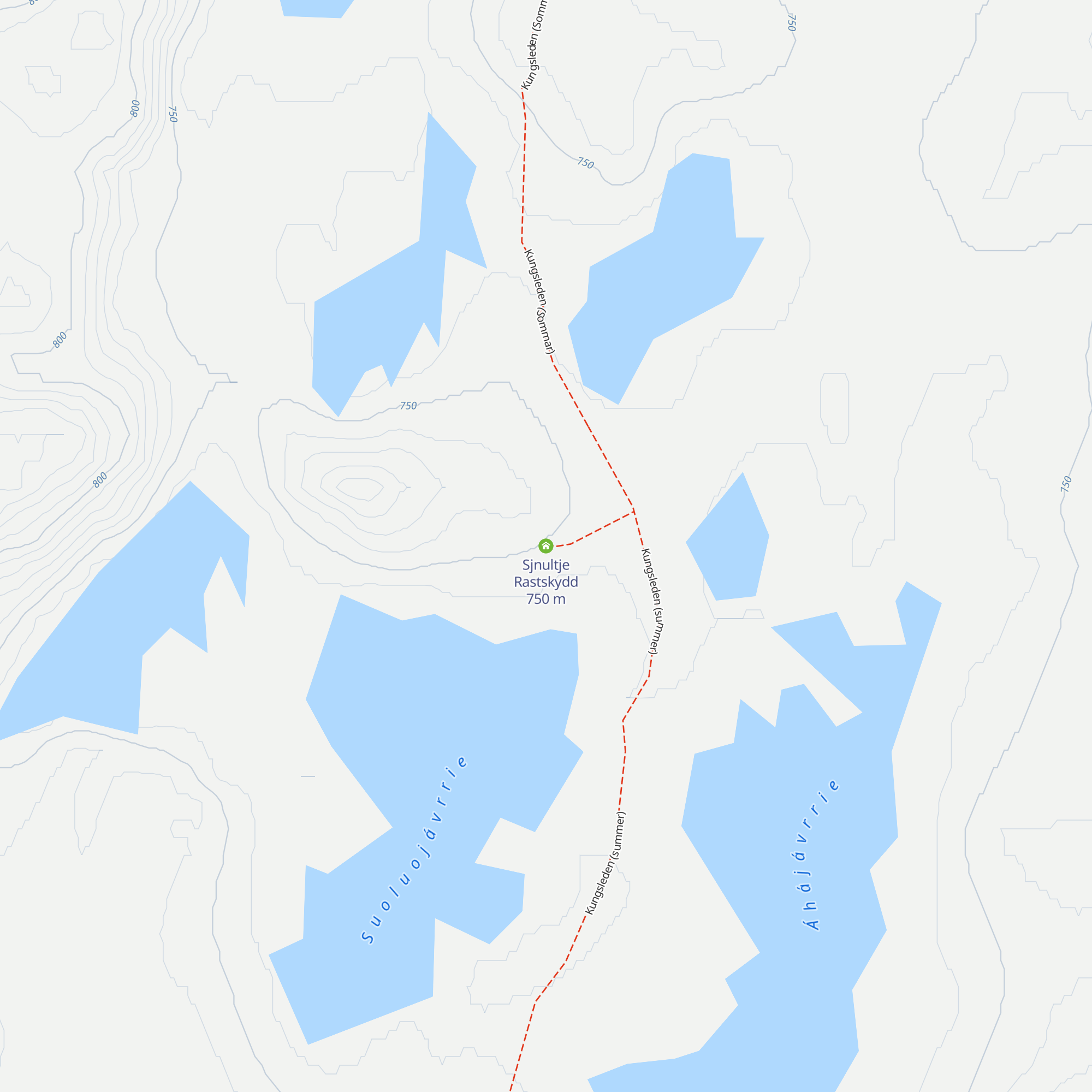 Sjnultje Rastskydd map