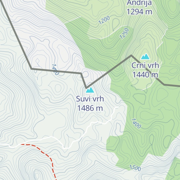 Map of Suvi vrh