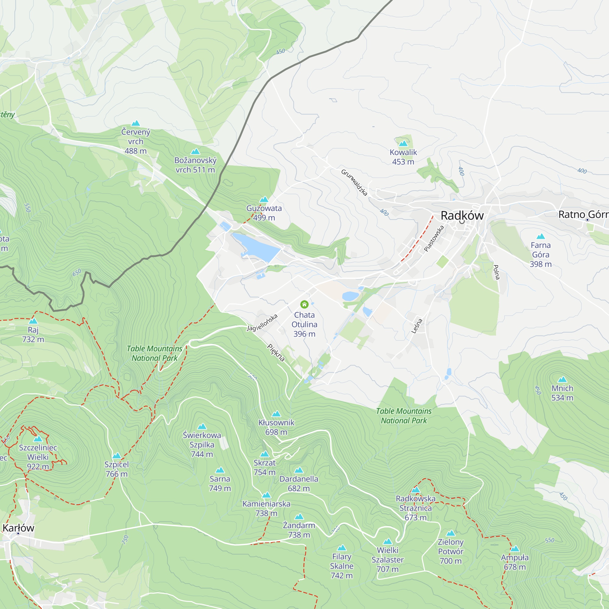 Chata Otulina map