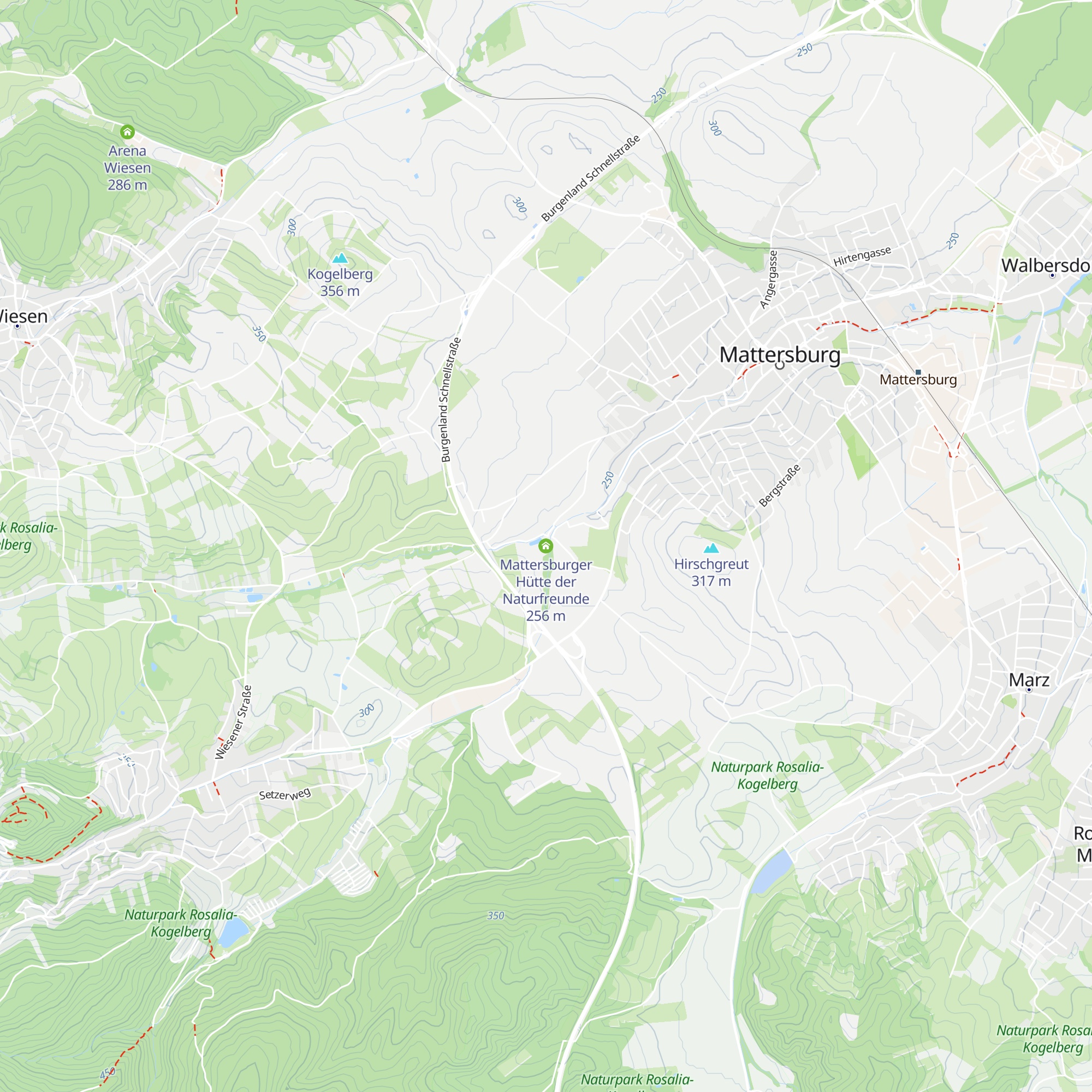 Mattersburger Hütte der Naturfreunde map