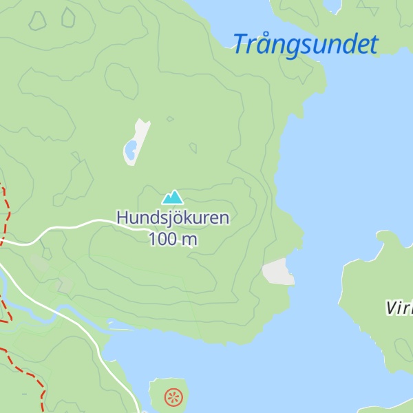Map of Mörtviksbergen