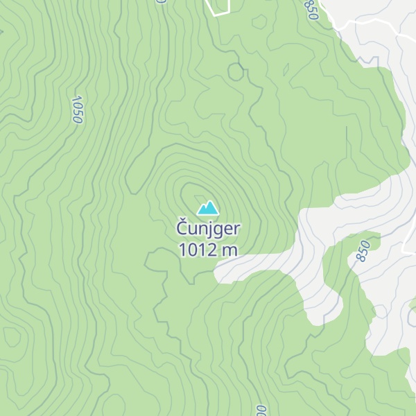 Map of Čunjger