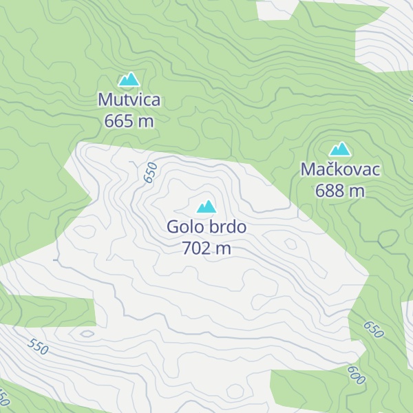 Map of Golo brdo