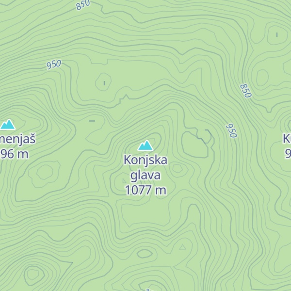 Map of Konjska glava