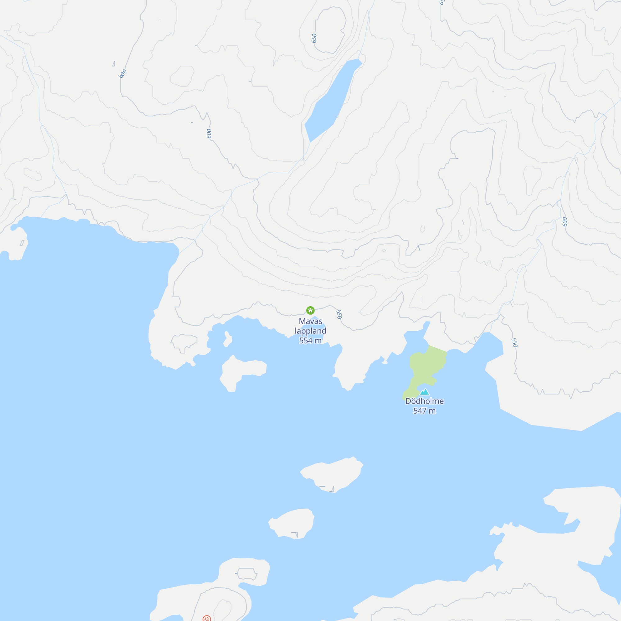 Mavas lappland map