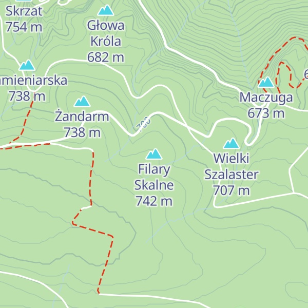 Map of Filary Skalne