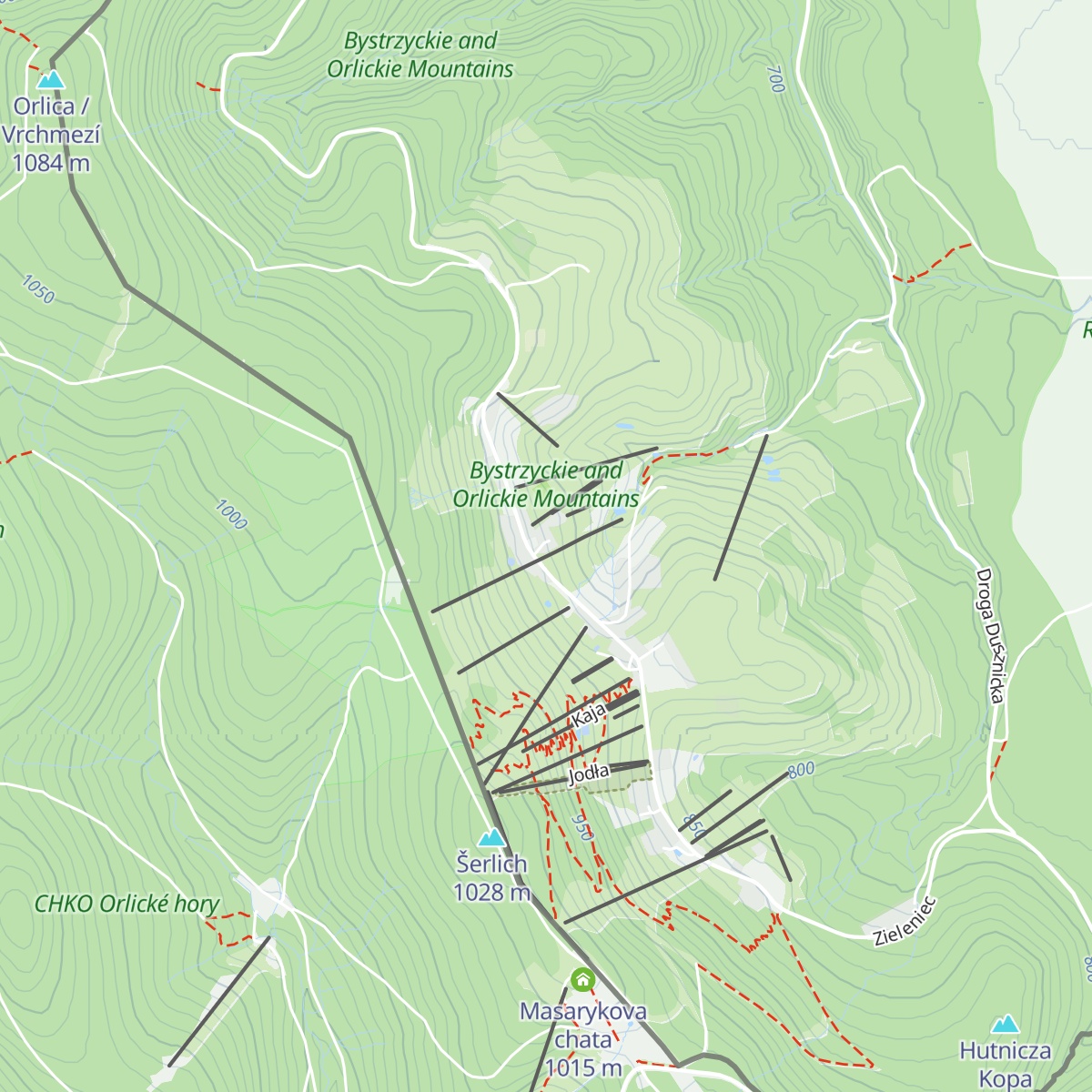 Schronisko PTTK "Orlica" map
