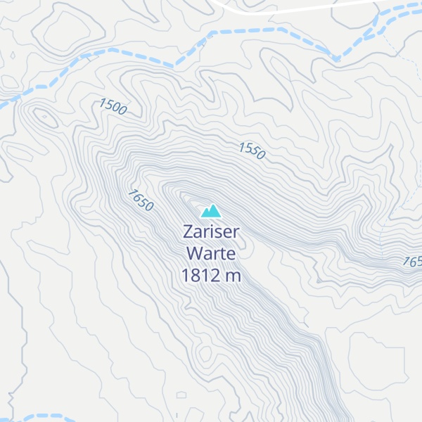 Map of Zariser Warte