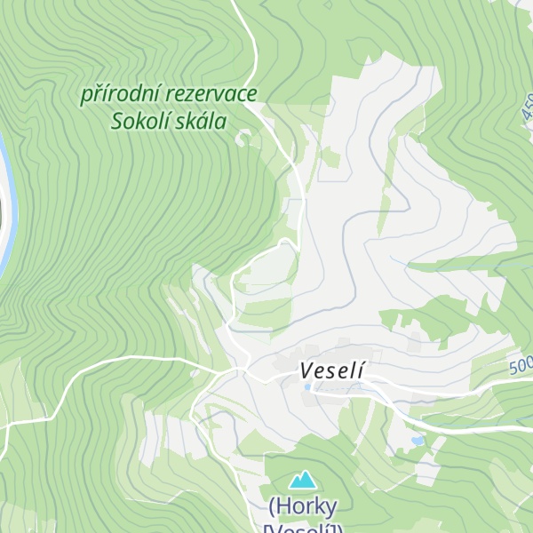 Map of Veselský Chlum
