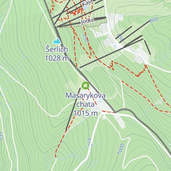 Map of Masarykova chata