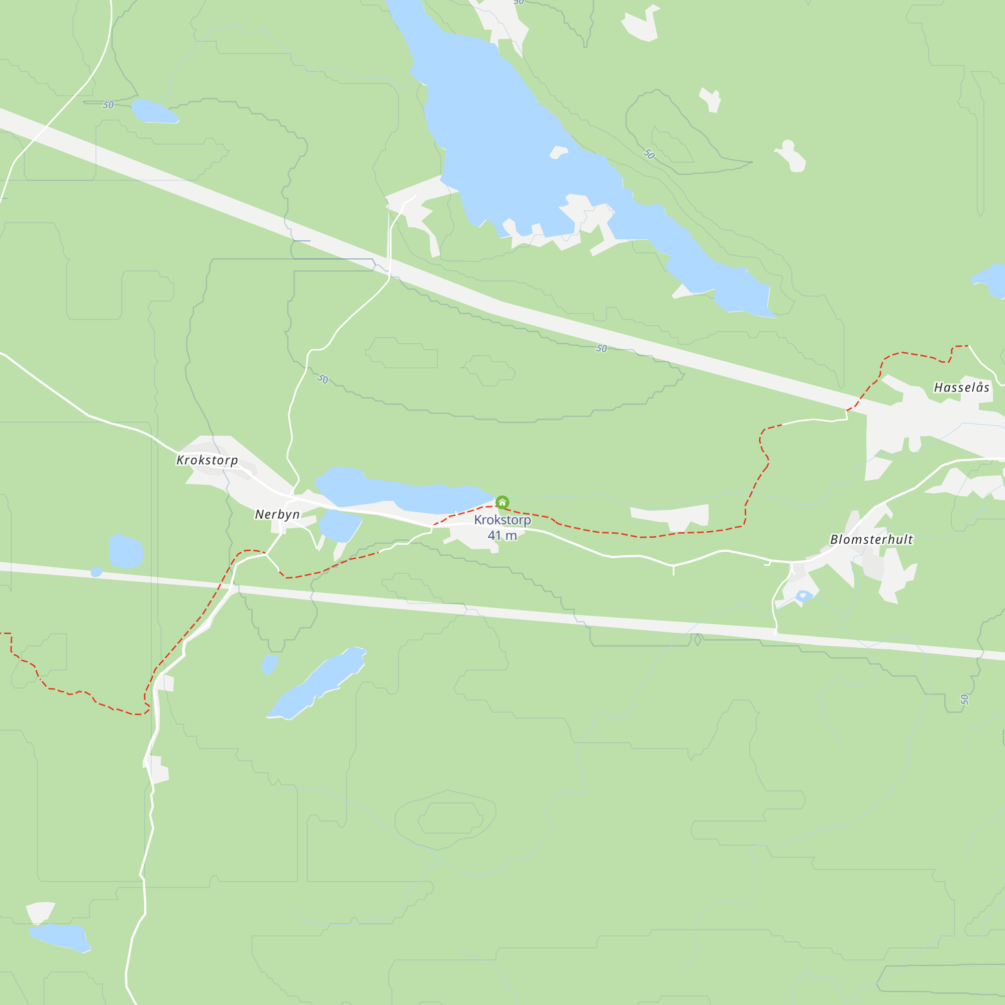Krokstorp map
