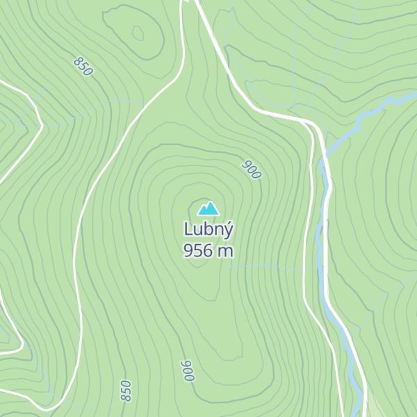 Map of Lubný