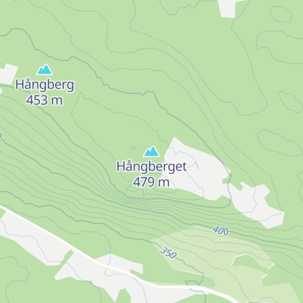 Map of Hångberget