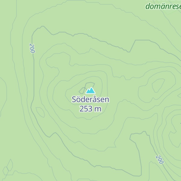 Map of Söderåsen