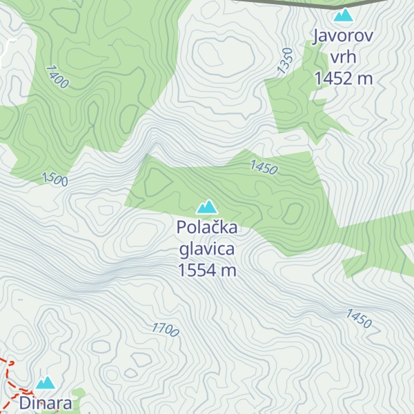 Map of Polačka glavica