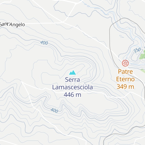 Map of Serra Lamascesciola