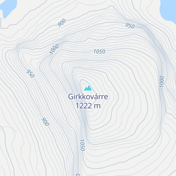 Map of Girkkovárre