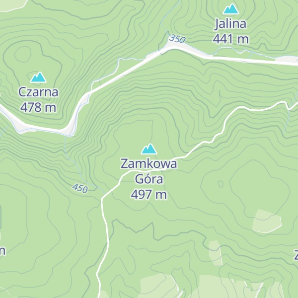 Map of Zamkowa Góra