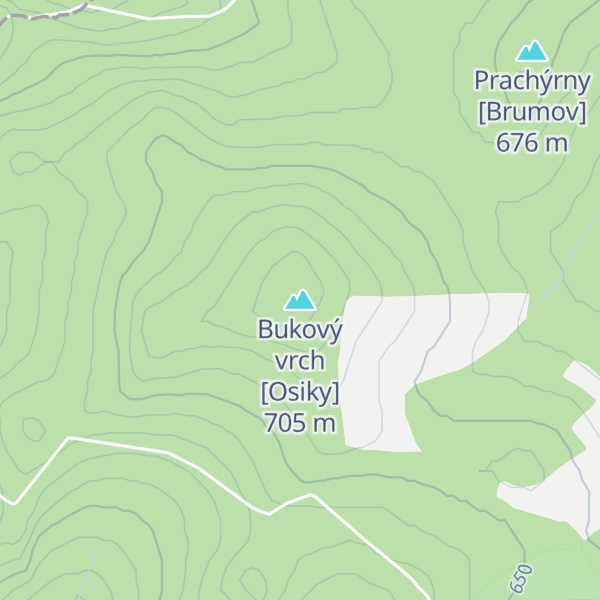 Map of Bukový vrch  [Osiky]