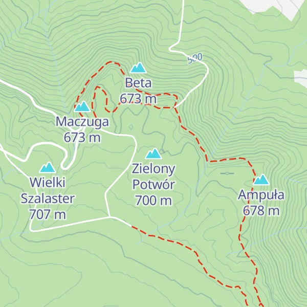 Map of Zielony Potwór