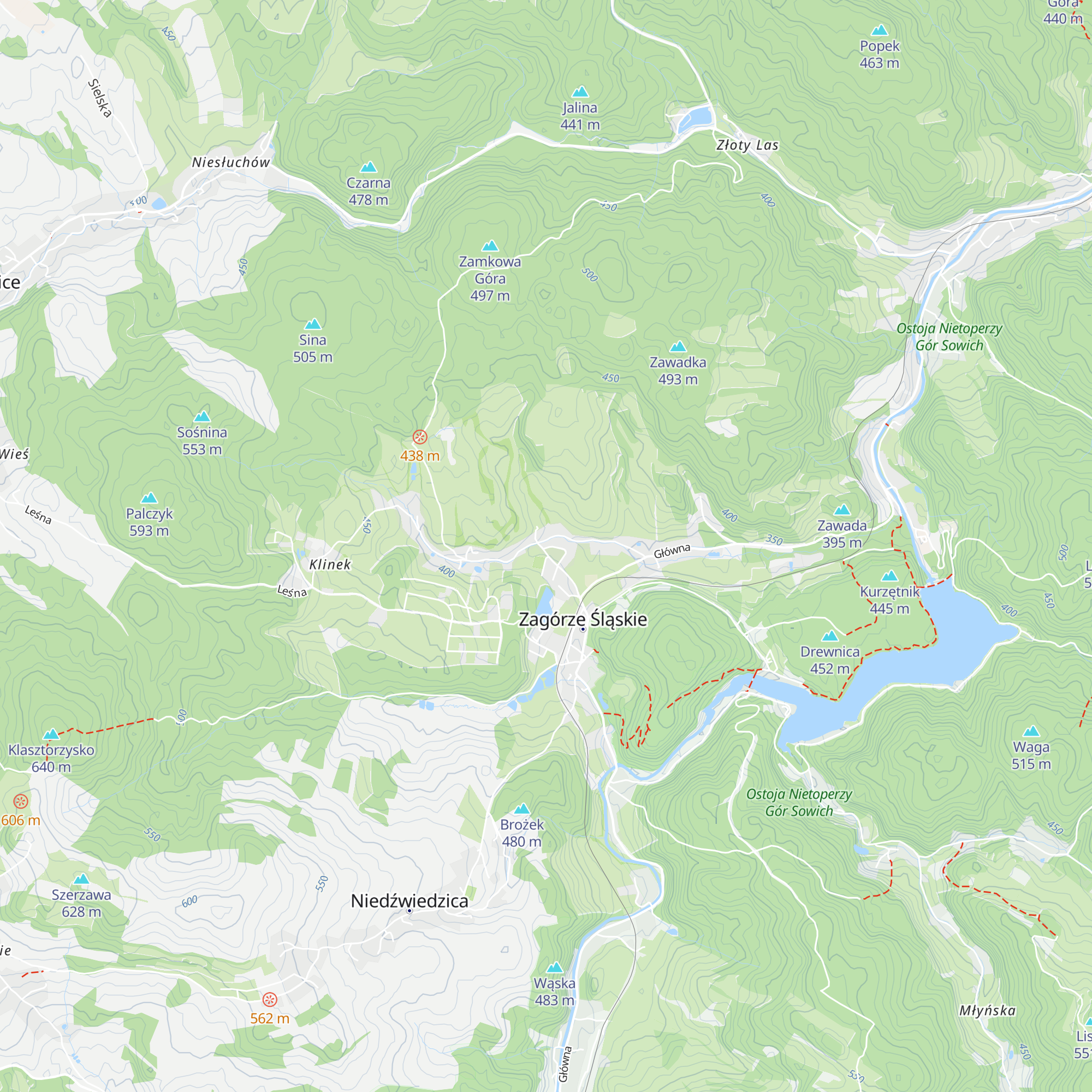 Chata za Górami map