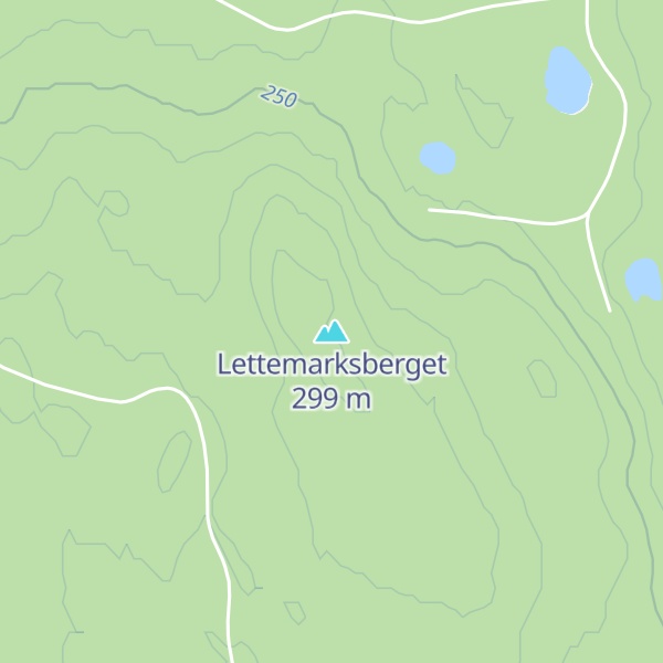 Map of Lettemarksberget
