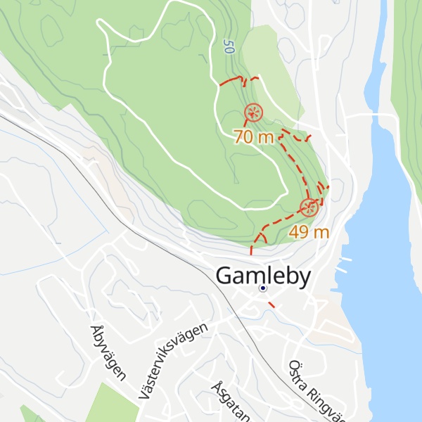 Map of Garpedansberget