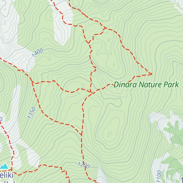 Map of Martinove košare