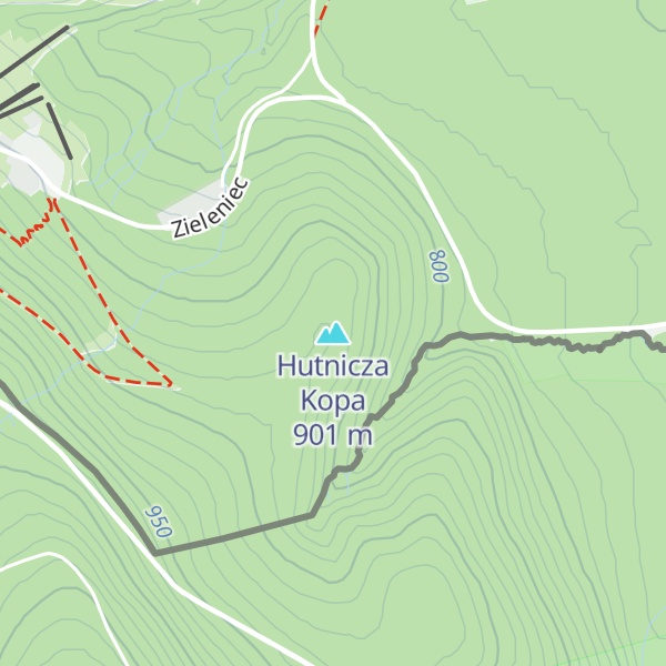 Map of Hutnicza Kopa