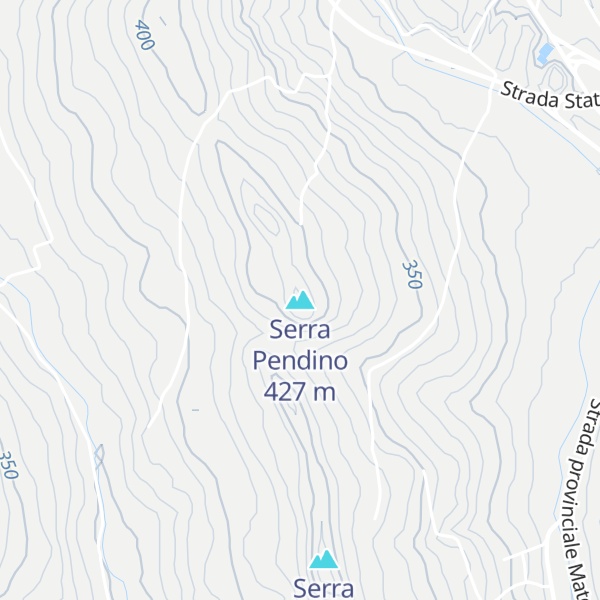 Map of Serra Pendino