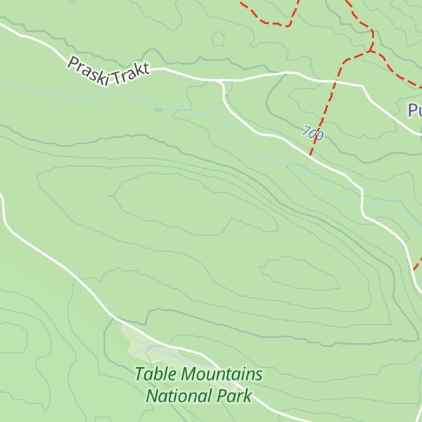 Map of Dziczy Grzbiet