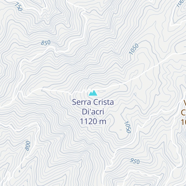 Map of Serra Crista Di'acri