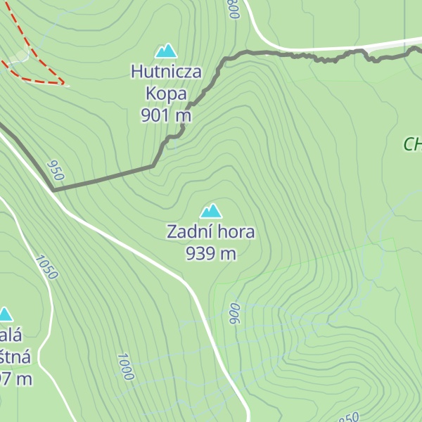 Map of Zadní hora