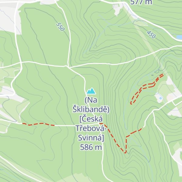 Map of (Na Šklibandě) [Česká Třebová-Svinná]