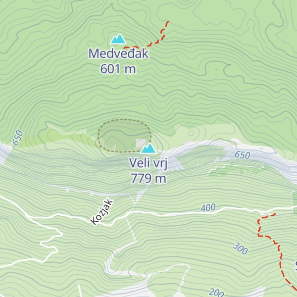 Map of Veli vrj