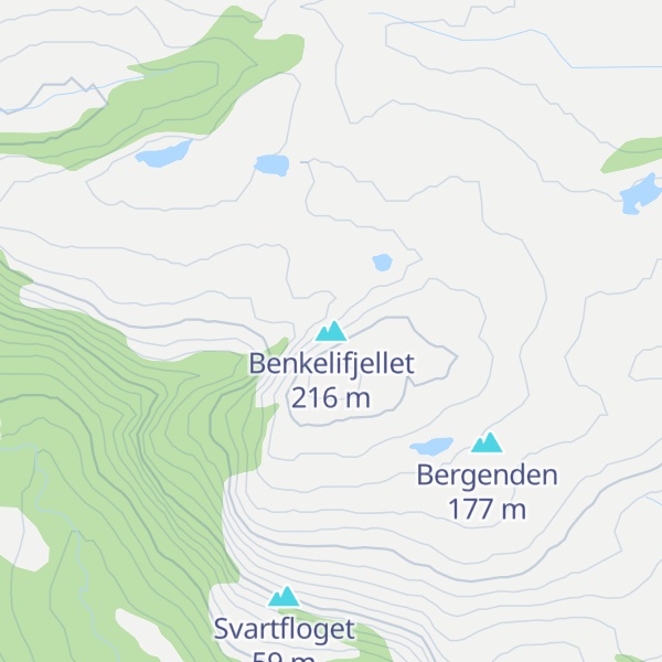Map of Benkelifjellet