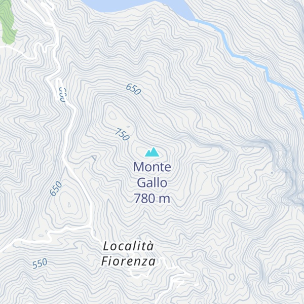 Map of Monte Gallo