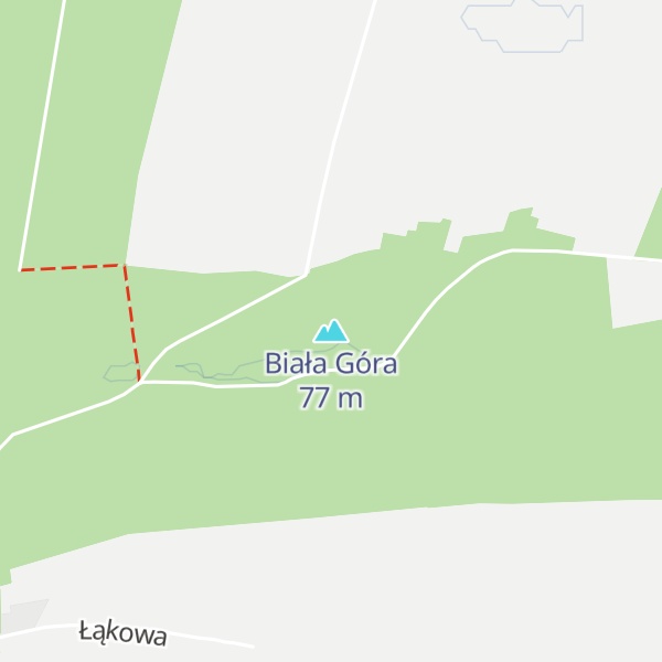 Map of Biała Góra