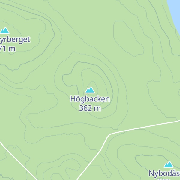 Map of Högbacken