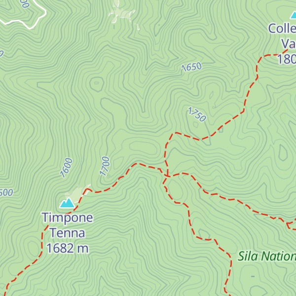Map of Timpone Bruno
