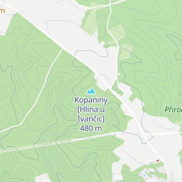Map of Kopaniny [Hlína u Ivančic]