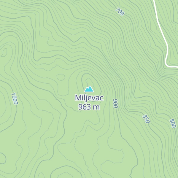 Map of Miljevac