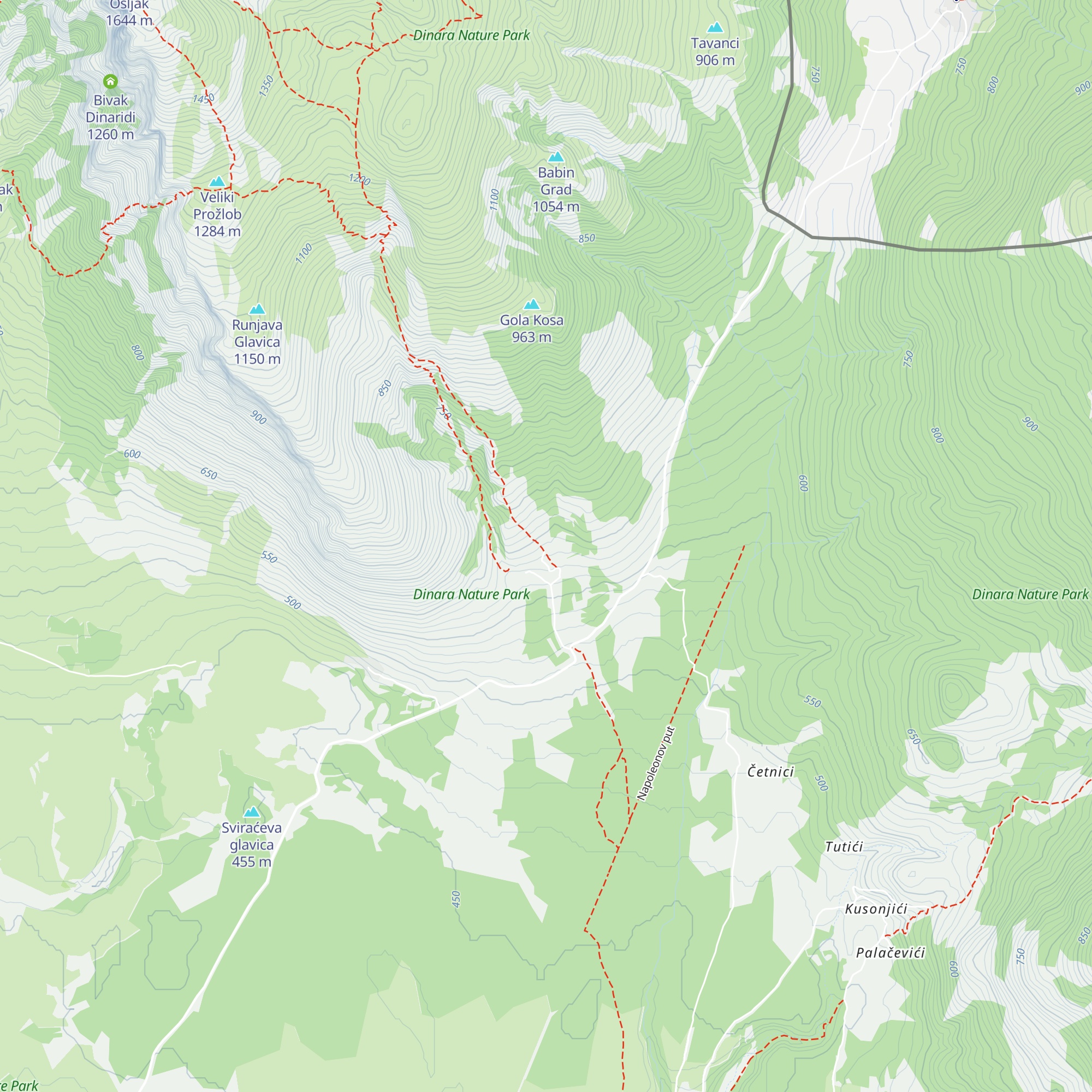 Glavaš map