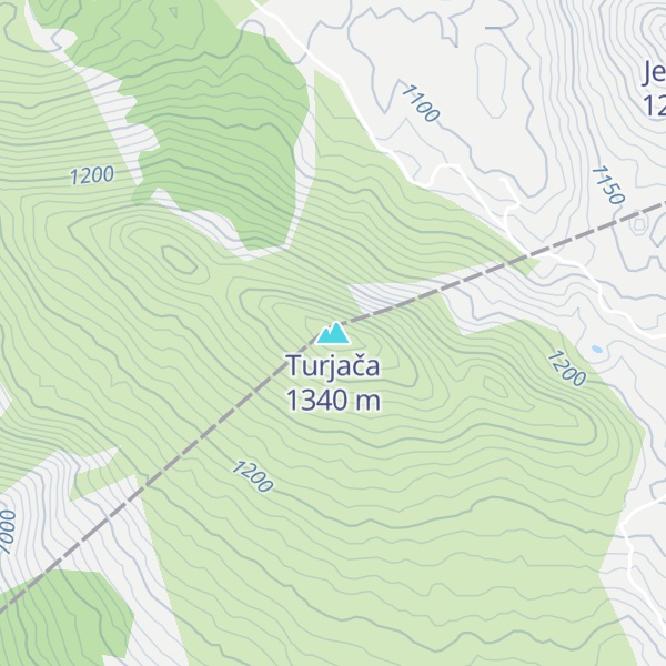 Map of Turjača