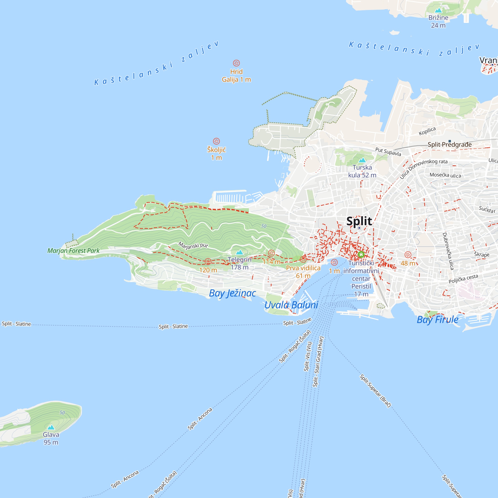 Vodovod i kanalizacija map