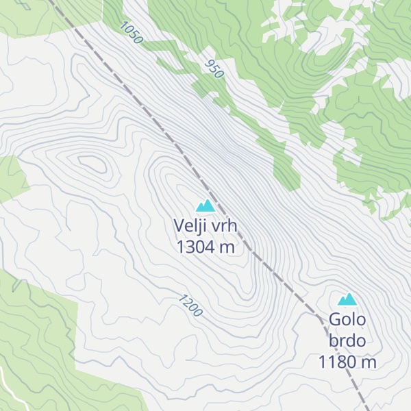 Map of Velji vrh