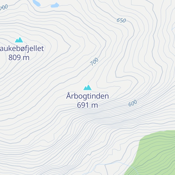 Map of Årbogtinden