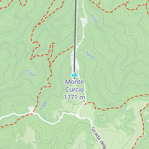 Map of Monte Curcio