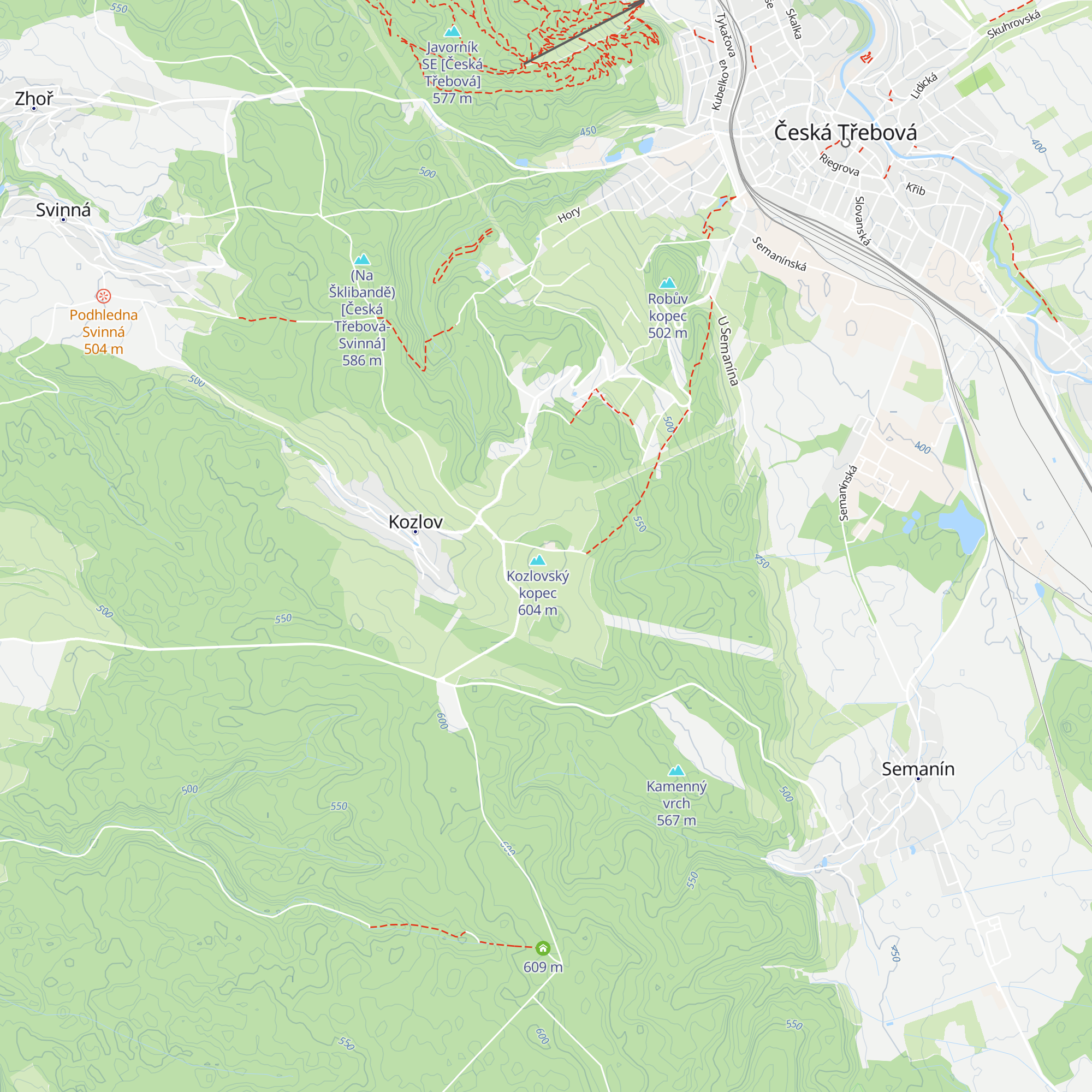 Chata Maxe Švabinského map